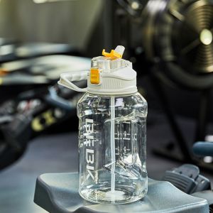 3C METAVAMS BEBK 2.3L 3.8L large capacity fitness plastic water bottle men and women outdoor sports water cup straw high value tons