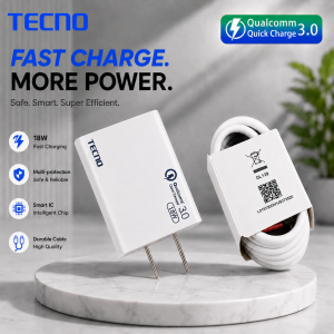 CLICK S : TECNO T-Series BUY 1 TAKE 1 Fast Charger + USB/ TYPE C Cable – Rapid Charging Adapter for Compatible Device