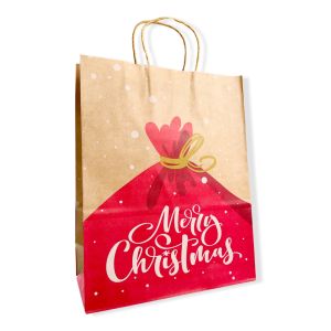 Pinky Bee Kantong Kertas / Paper Bag Natal 33x26x12cm (pc) 67310600