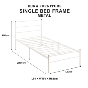 No1 TOP Metal Bed Frame | 100% Metal | Katil Bujang | Katil Besi | Katil Murah | Tilam | Mattress