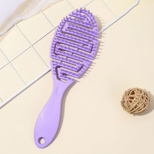 SHOPHOME SIsir Rambut anti Kusut Rontok Sisir Pijat Rambut Halus Elastis Berongga Warna Cantik AD03