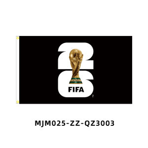 Hantar dari gudang tempatan2026 Custom-made USA-Canada-Mexico World Cup flags football fan cheering backdrop cloaks hand-held flags and merchandise