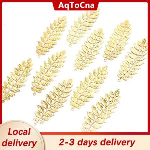 [COD] AqToCna Ship within 24 hours 10Pcs set Vintage Leaf Filigree Wraps Connectors Metal DIY Craft Jewelry Making