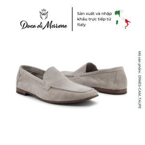 Giày Lười Loafer Nam DUCA DI MORRONE Da Lộn Cao Cấp Đế Mỏng Thanh Lịch - Sản xuất và nhập khẩu CHÍNH HÃNG tại ITALY - ERMES-CAM_TAUPE