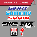 Bike Brands Stickers Waterproof Decals High Quality Laminated Sticker Mountain Road Bike MTB Bicycle. 