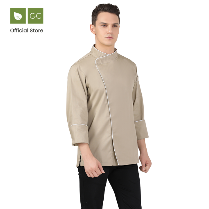 Sage Khaki Chef Jacket Lazada