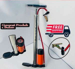 Pompa Viper Stainles 160 Psi - Pompa Sepeda Dan Motor Tabung Meter Merk Viper -Kompa Angin Ban Motor