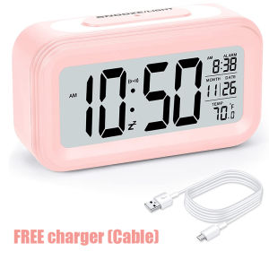 Pyra Desk Smart Clock USB Charging Auto Light Digital Clock With Alarm Temperature Calenda