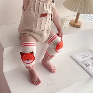 Baby Crawling Knee Pads Nonslip Silicone Grip Thickened Cotton Spandex Blend For Infants Toddler Crawling Protections