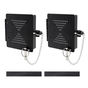 Thực tế cắm trại vuông cản mũ 2 miếng dễ dàng cài đặt thiết kế cho tiêu chuẩn 4inch cản Đen kết thúc