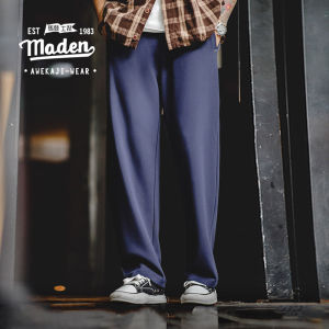 MADEN brand workwear style American casual air layer sanitary pants Cityboy loose drape anti wrinkle elastic straight leg pants