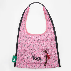 Tagi Oxford fabric with contrasting color edging hobo bag Vintage Print Large Capacity Commuting Tote Bag #7693