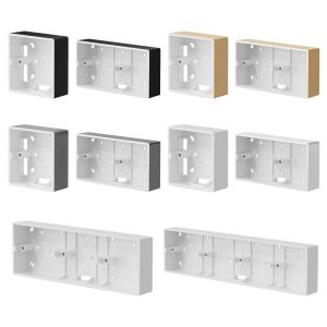 AMBITIOUS DENTURE63RE8 PVC Switch And Socket Apply On-Wall Mount Wall Surface Junction Box External Mounting Box Switch Socket Box 86 Type