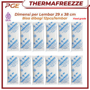 Thermafreeze Lembaran Pendingin (JUAL PER 5 LEMBAR) Pengganti Ice Gel Susu Thermafreezze Untuk Makanan Vaksin Obat Travel Cooler Bag