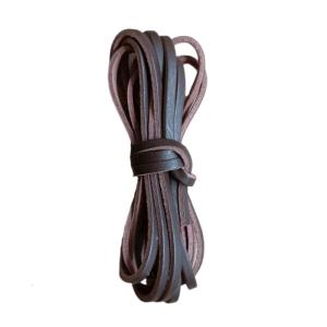 Leather Cord 3mm 10.93yard Flat LeatherString Braiding String for Shoe Lace Necklaces Making Handmade Craft
