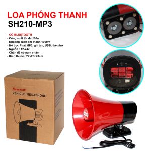 [HCM]Loa phóng thanh xe hơi xe tải xe máy nguồn sử dụng DC 12V