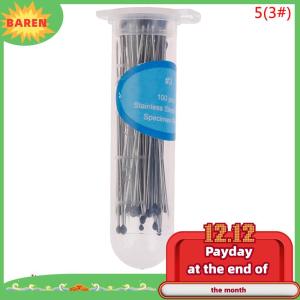 BAREN 100pcs chân côn trùng Mẫu kim thép không gỉ cho trường học phòng thí nghiệm côn trùng học