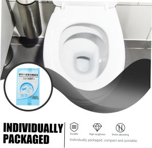 2bags Toilet Seat Covers Thickened Cushions for Travel Individually Wrapped Portable Toilet Pads for Cleanliness and