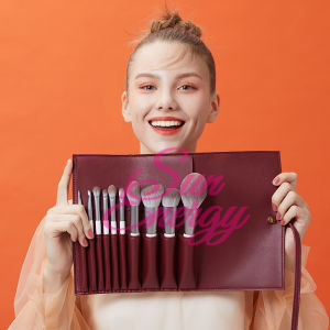 Makeup Brush Holder Organizer Brushes Rolling Case Pouch Holder Cosmetic Bag for Travel Portable Brushes Rolling Bag