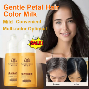 Gentle Formula Petal Hair Color Lotion Natural Hair Dye Convenient Without Damaging Hair Cover Gray Hair Bubble Hair Dye Shampoo