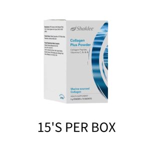 Shaklee Collagen Plus Powder (15 Sachets) Moisturize skin reduce fine lines and wrinkles and brighten skin.