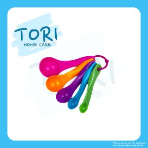 TORI HOME 5pcs set Measuring Spoon Colourful | Spoon for Baking Cooking | Bakeware | Sudu Sukatan | Sudu Ukur Tepung