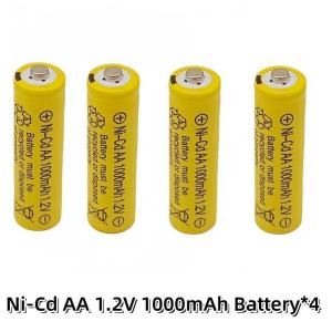 // 100% original AA 1.2V 1000mAh Ni-Cd rechargeable lpega battery suitable for flashlight electric toys.