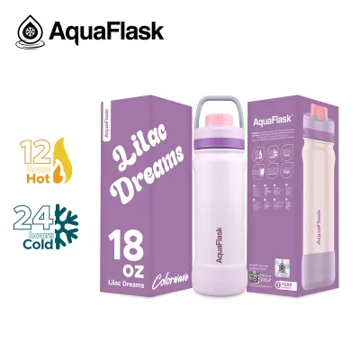 AquaFlask Colorwave – Shades of Summer Sports Lid Insulated Bottle (18oz/22oz/32oz/40oz)