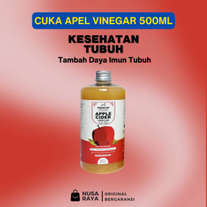 Cuka Apel Asli Original - Cuka Apel Ori Premium Organik Untuk Obat Obat Lambung dan Maag Kronis