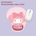 NicEseed Cartoon Mouse Pad Wrist Support Kuromi Hello Kitty Melody Mousepad Anti-slip Silicone Mouse Mat Wrist Rest For Office Game. 