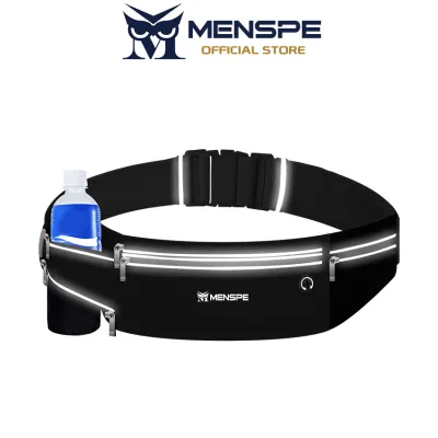 MENSPE Sports Waist Bag Waist Belts Cross Body Bag Running Pounch Adjustable Running Pack Waterproof Waist Bag Money Phone Waist Fanny Pack Jogging Belt Fanny Pack With Reflective Strip for Workouts Sports Outdoor