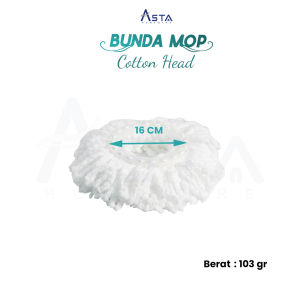 Kain Pel Refill Mop Microfiber Putar Tebal Halus 16 cm