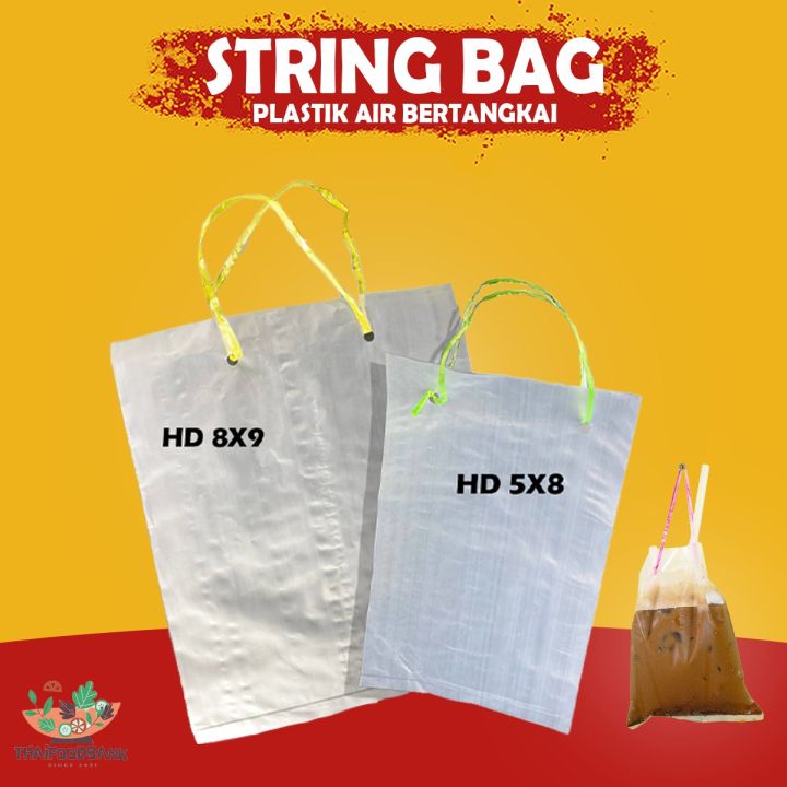 Plastic Bag Tali Bag With String HDPE Bag Plastik Bag Air Ikat