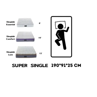 [Same day delivery]Sleep Lab Mattress/spring mattress/memory foam/cool gel/single/super single/queen/king/ same day delivery