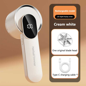 【🔥SG STOCK🔥】RICHMENTMALL Fabric Shaver Defuzzer Electric Lint Remover Rechargeable USB Sweater Shaver Hair Ball Trimmer 2-Speed Built-in Dust Box Rechargeable & Portable Pilling Remover for Home & Travel