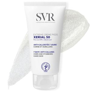SVR - Xerial 50 Extreme Foot - Intense Hydrating Foot Cream with 50% Urea - For rough dry feet hands elbows and knees - Delivers visible results in just 7 days - Quick Absorption - 1.7 fl.oz