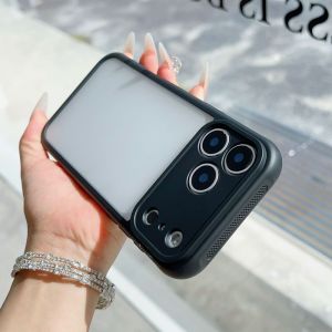 Translucent Matte Cooling Phone Case For iPhone 17 16 15 14 13 12 11 Pro Max Skin-Friendly Silicone Soft Edge Cover For iPhone 17 Air 16 15 14 Plus Shockproof Bumper Protective Casing