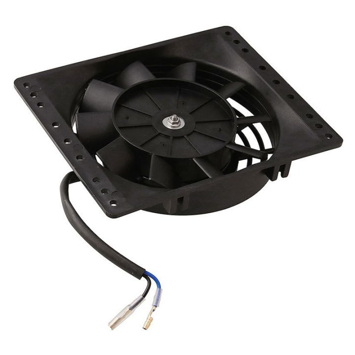 6''Slim Push Pull Electric Cooling Fan 650CFM Radiator Mount Kit Universal Black