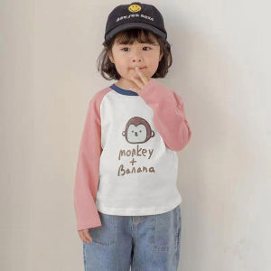 LH.Friday 🌟หน้าหนาวกำลังมา🐶 เสื้อคุณหนูแขนยาว สกรีนลายการ์ตูน น่ารักระดับสิบเลยฮับคุณแม่🐷