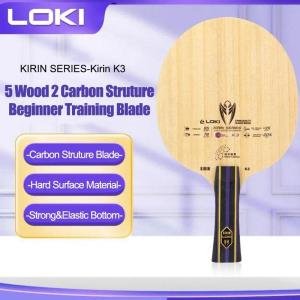 LOKI KIRIN K3 Table Tennis Blade 5 Wood + 2 Carbon Long Handle Professional Ping Pong Racket for Beginner Fast Attack OFF+2026