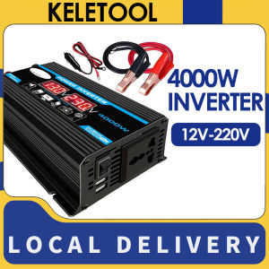 power inverter 4000w inverter dc to ac solar power inverter 4000w Car Inverter Pure Sine Wave Power Car Home Appliances 12V To 220V High-power Supply Boost Smart Converter