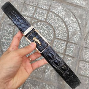 Thắt Lưng Nam Da Cá Sấu Thật [GAI LƯNG RẤT ĐẸP] Màu Nâu Đỏ Bao Sang Chảnh