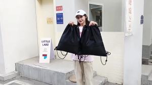 Waterproof drawstring backpack for men and women casual backpack large-capacity basketball bag travel bag storage bag