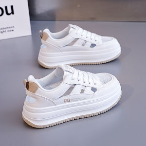 [Free Shipping] 2026 Summer Fashion Casual WomenS Shoes Hollow Breathable White Sneakers Versatile Thick-Soled Sandals WomenS Sports Shoes 1002