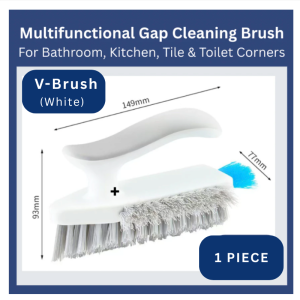 [SG STOCK] Deep Cleaning Toilet Brush with Wall Mount Holder - Gap & Corner Scrubber - Durable Bristles Bathroom Toilet