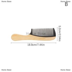 [COD] Home Base Tre Tự Nhiên Bằng Gỗ Đuôi Tóc Lược Chống-Tĩnh Lông Chăm Sóc Massage Khỏe Mạnh Close-Răng Lược Cho Phụ Nữ