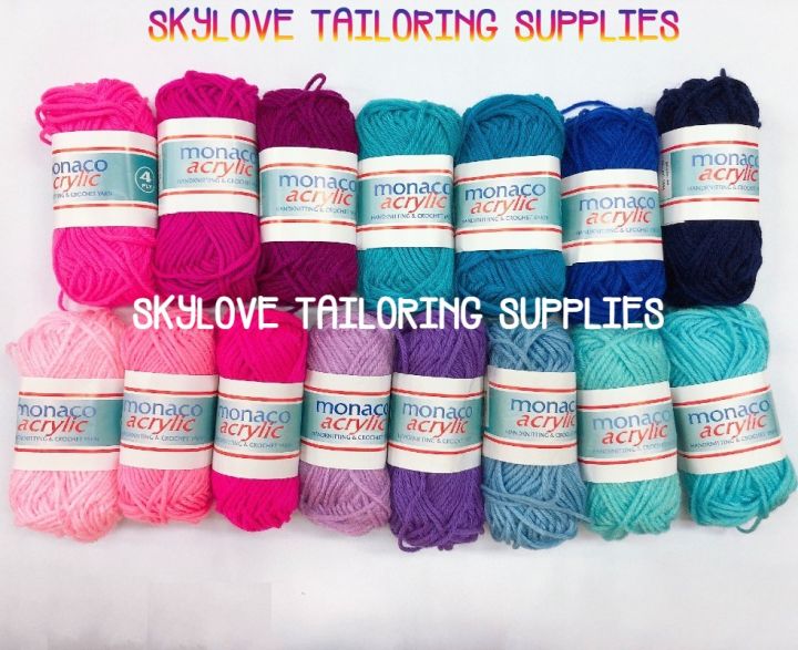 (BATCH 1) Sold per piece Monaco Acrylic Yarn Monaco Acrylic