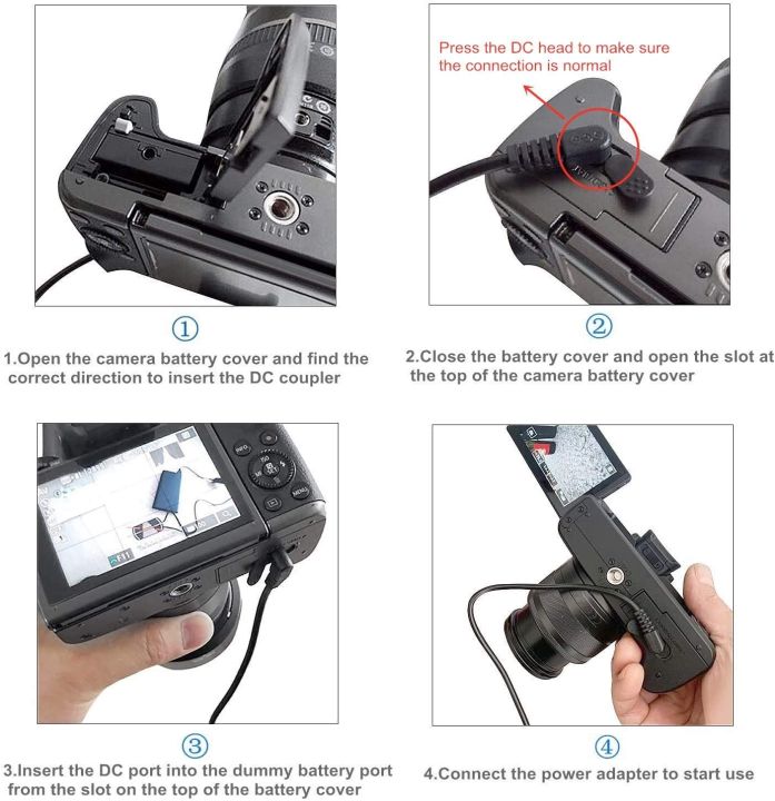 Kastar ACK-E17 AC Power Adapter Kit (CA-PS700 + DR-E17 DC Coupler) For Canon EOS M3 M5 M6 Cameras