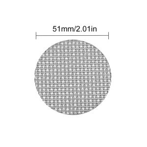 BMWA แผ่นตาข่ายกรองกาแฟ สเตนเลส 51 มม. 53.5 มม. 58.5 มม. ความหนา 1.7 มม. ตาข่ายกรองหน้าจออาบน้ําสําหรับเครื่องชงกาแฟ