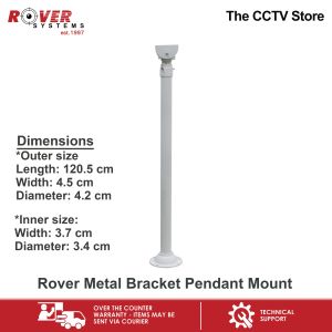Rover Systems 65.1 – 120.5 cm x 4.5 cm x 4.2 cmI-type Pendant Mount Metal CCTV Bracket